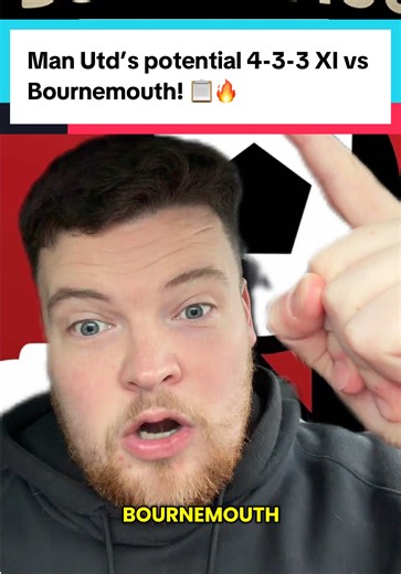 🔥 Man Utd’s 4-3-3 XI vs Bournemouth if Ruben Amorim changes! #mufc #manutd #footballtiktok #turktalksfc #rubenamorim