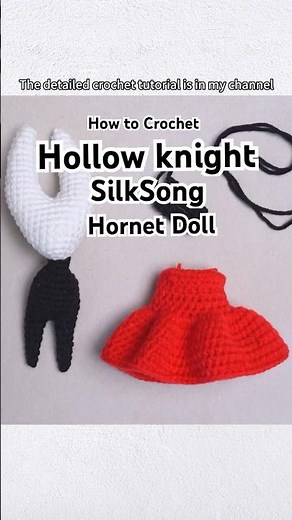 How to Crochet Hollow Knight:SilkSong Hornet Doll #crochet #crochettutorial #鉤針編織 #amigurumi