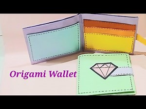 How To Make Paper Wallet || Easy Origami Paper Wallet Tutorial ||