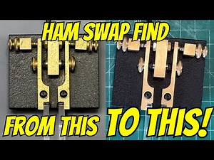 Let's Restore This Vibroplex Paddle. Cheap Ham Swap Find!