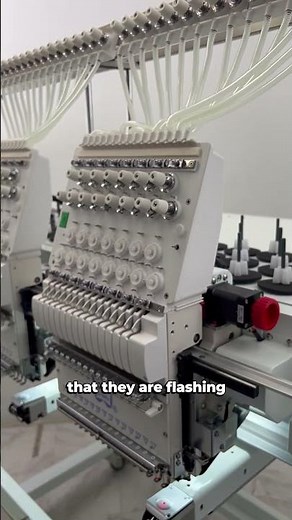 Test thread break sensors on Butterfly A15 control panel #commercialembroiderymachine