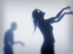 zombies video projection one hour loop