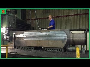 Most Satisfying Heavy Duty CNC Lathe In Working. Horizontal Boring & Milling Machines