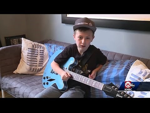 Shawnee Boy Shows Foo Fighters He Can Play A Mean Guitar