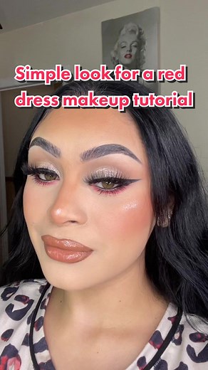 Simple Red Dress Makeup Tutorial