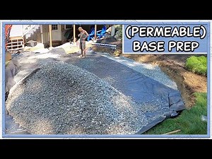 Paver Patio (Permeable) Base Prep | Why I Use (Open Grade Base)