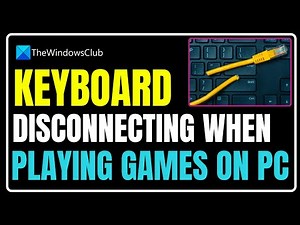Keyboard disconnecting when playing games on PC