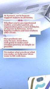 Xyron®: making made easy. #craftwithxyron #xyron #makers #crafters #diycraft #makersgottamake #craftingfun #makersofig | Xyron Inc
