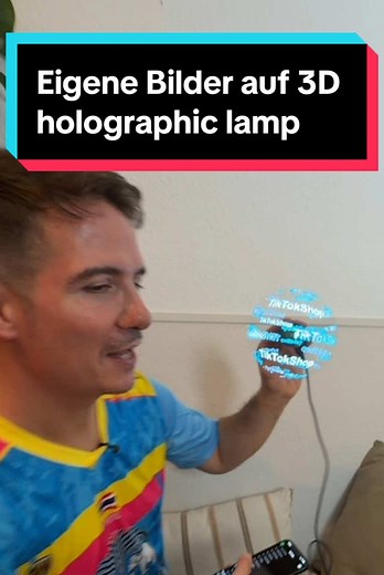Erstelle eigene Bilder mit der 3D Holographic Lampe
