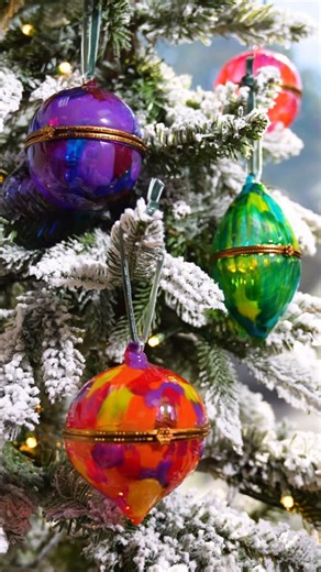 Dylan on Instagram: "Easiest DIY of the season 🎄#plaidcrafts #stainedglass #diy"