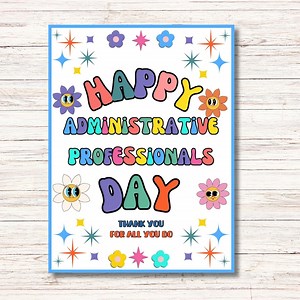 Admin Professional Appreciation Gift Tags: Printable Cards (PDF, JPEG) - Etsy