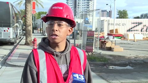 Local construction students visit active job sites for firsthand experience