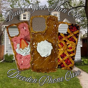 Custom Decoden Phone Case, Build Your Own Case, Decoden Phone Case, Americana, Coquette, Faux Foods, Fake Foods, Fake Dessert, Aesthetic - Etsy