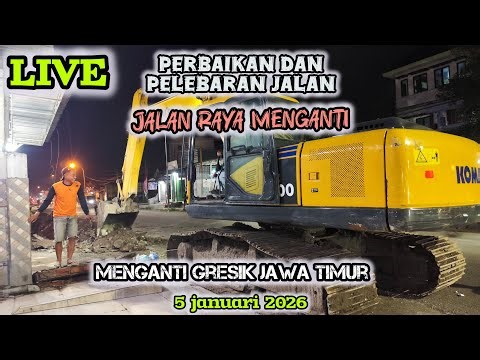 live. update terbaru pemasangan box culvert jalan raya menganti gresik jawa timur 05-01-2026