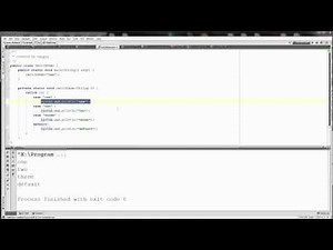 Java. Особенность 8. Оператор switch-case.