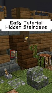 redbgc | Minecraft Redstone on Instagram: "Easy survival friendly hidden staircase tutorial. by redbgc RedRefinedRs Texture Pack: Download link in my bio. #minecraft #minecraftbedrock #redstone #mc #minecraftpe #mcpe #minecraftbuilds #minecraftmemes #redbgc #redstonerspub"