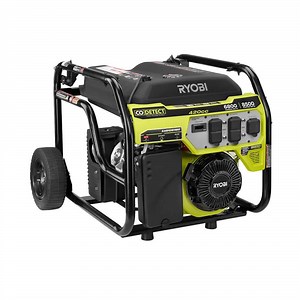 RYOBI 6800-Watt Recoil Start UL Gasoline Powered Portable Generator with CO Detect Shutdown Sensor RY906522