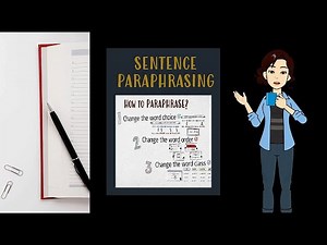 Sentence Paraphrasing (The Simple Methods)