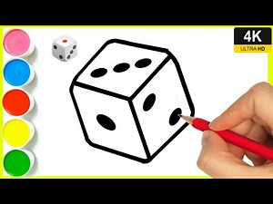 How to draw a Dice easy || Easy to draw a Dice step by step || Ludo ka dice kaise banaen || By Arya