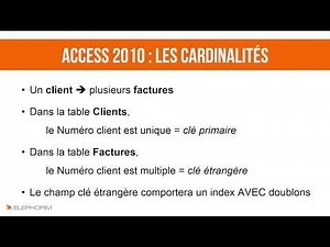 Chapitre21-principe des cardinalités cle primaire cle etrangere