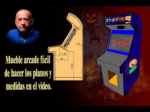 Mueble arcade. Puedes construirlo, los planos en el video.