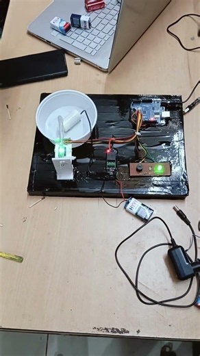Flame Detection and Automatic Sprinkler on / Fire Safety System #projecthub #arduino