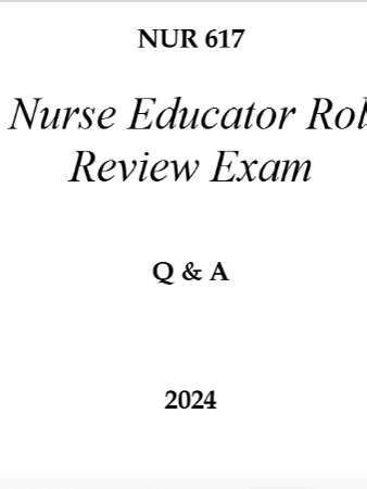NUR 617 Nurse Educator Roles Review Exam Q & A 2026 (Complete And Verified Study material) (14pages) LEARNEXAMS When implementing technology in the classroom, what is the most important consideration for the nurse educator? Â A) Ensuring all students have access to the same technology Â B) Choosing the most advanced technology available Â C) Aligning technology with learning objectives and outcomes Â D) Focusing on the technology rather than the curriculum Â Answer: C) Aligning technology with l