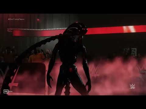 Xenomorph vs Predator vs T-800 - WWE 2K19 Modded AI Match