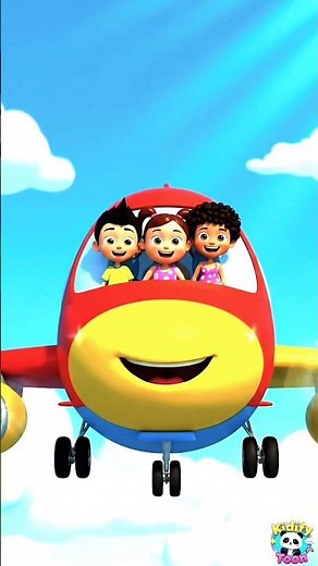 Kids Flying Airplane ✈️ | Fun Adventure Cartoon for Kids 😄 | Amazing Sky Journey #Shorts #cartoon