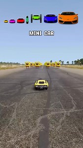 Big and small cars vs 100 SpongeBobs 💯🚗 #cars #gta5brainrot #bigandsmallcars #viralreelsシ #beamng #beamngdrive | MiniMoviezone
