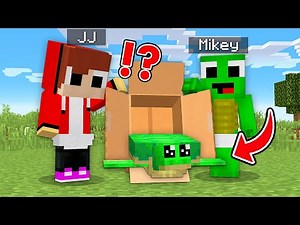 Baby Mikey & JJ Helping A Lost Baby Turtle in Minecraft challenge (Maizen Mizen Mazien)