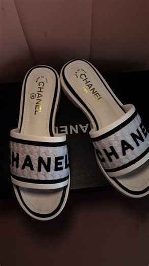 Because every outfit deserves that signature CC touch. 💕 #ChanelLove #LuxurySlides”