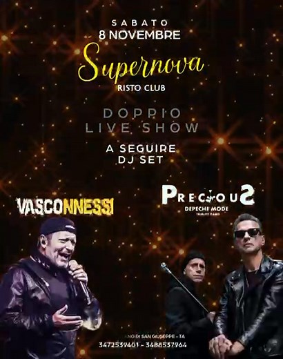 278 reactions · 23 shares | QUESTO SABATO 8 NOVEMBRE "SUPERNOVA...