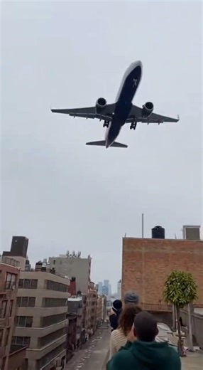 Jet Flying Shockingly Low Over the City! 😱✈️ #shorts #aviation