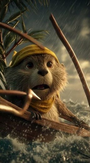 Benny the Beaver and the Floating Forest. Heartwarming Cartoon Story for Kids: Teamwork & Courage