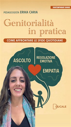 Pedagogista Erika Caria - Educazione e Genitorialità on Instagram: "Sono super emozionata di dirvelo: ✨ il pre–ordine del mio libro Genitorialità in pratica è ufficialmente aperto! ✨ Ogni giorno incontro genitori pieni di domande, di dubbi… e di desiderio di fare meglio. E questo libro nasce proprio da lì: dalla mia esperienza accanto alle famiglie, dai loro bisogni reali, dalla vita di tutti i giorni. ✨Dentro troverai strumenti concreti, esempi di vita quotidiana, frasi da usare subito, strateg