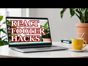 Multiple footer Design using react js and tailwind css