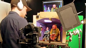 How was the stop motion animation film 'Missing Link', which depicts the interaction between humans and ancient creatures, taken?