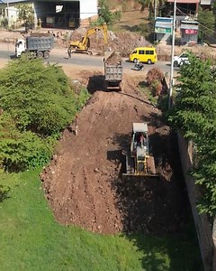 32 reactions | Full Process Completed 100% Landfill With Komatsu Dozer Pushing Soil & Busy Truck Unloading Soil | Part | Bulldozer Cambodia | Facebook