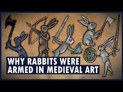 Why are there killer rabbits in medieval manuscripts? | MEDIEVAL RABBIT DROLLERIES