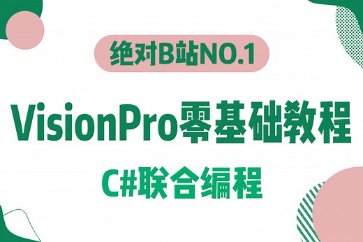 让视觉开发变得简单起来 VisionPro零基础教程 C#联合编程 | 视觉企业级多项目实战落地（C#/工业相机/VP/康耐视VisionPro）B1390