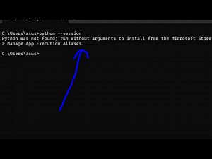 Solved Python is not recognized as an internal and external command Error
