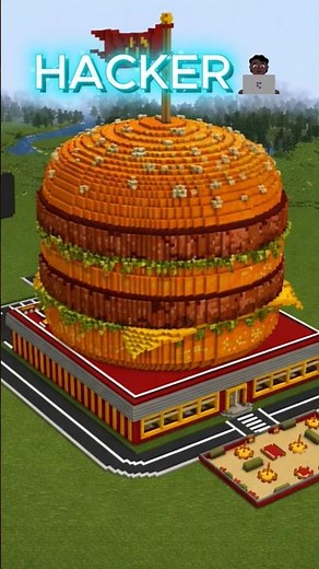 Minecraft TNT MCDONALDS HOUSE BUILD CHALLENGE NOOB vs PRO vs HACKER 😱