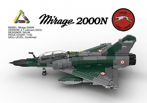 LEGO MOC-43436 Dassault Mirage 2000 N (Creator > Designer Sets 2019)