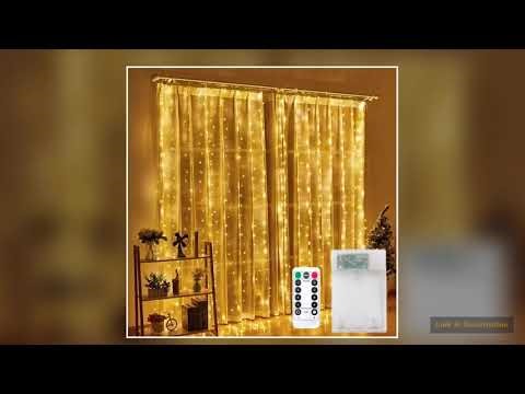 3M 6M Christmas Lights Curtains for Windows Led Fairy New Year Light Room String Battery Powered
