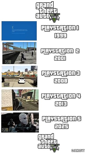 GTA 5 PS1 VS PS2 VS PS3 VS PS4 VS PS5 #pcbuild #pc #pcgaming #gamingpc #gpu #graphics #graphicscard
