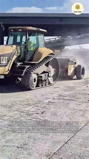 Massive Dirt Moving: Cat Challenger Tractor Pulling Scraper Pan