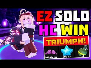 SOLO Hardcore Triumph without Kingpin + Full Guide | TDS Tower Defense Simulator