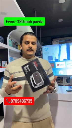 Global Gadgets Mart on Instagram: "Aun brand smart Android Projector with wifi connectivity, hdmi and usb support, Bluetooth & mobile connectivity features"