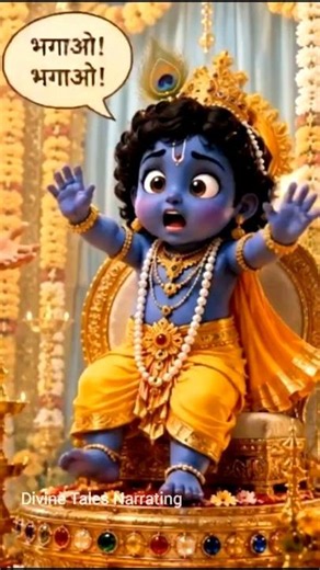 श्रोजी को बिल्ली से डर क्यों लगा? 🤔😂‪@BhaktiPath‬ #kanha#shrinathji#shorts